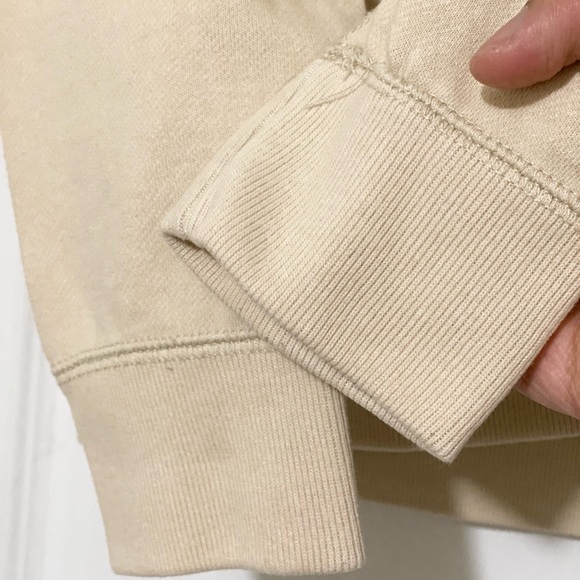 Abercrombie & Fitch Cream Zip Up Hoodie Size S - Picture 6 of 14